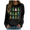 thumbnail image 2 of Christmas Tree Sweatshirts for Women 2025 Long Sleeve Crewneck Holiday Xmas Graphic Sweatshirt Pullover Tops, 2 of 5