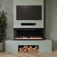 thumbnail image 5 of Modern Ember Skyline 50 Inch Linear 3 Sided Smart Electric Fireplace - 70+ Color Options | Compatible with Alexa and Google Assistant, 5 of 9
