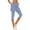 Light Blue, variant on Summer 2 in 1 Yoga Skort Three Quarter Length Sports Pants Women Side Pockets Lightweight Stretchy for Workout Running Casual Outings Gray S