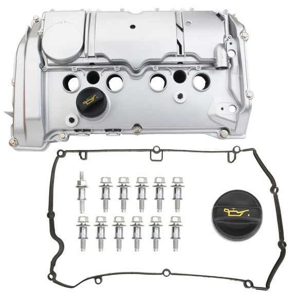 MITZONE N18B16A Upgrade Aluminum Engine Valve Cover Kit Compatible with Mini Cooper Countryman White 2011-2016