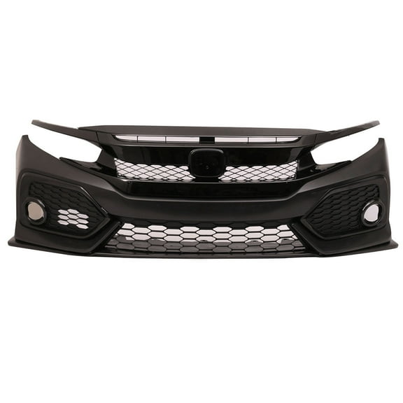 Ikon Motorsports Compatible with 16-21 Civic Si Sedan Coupe OE Style Front Bumper Conversion and R Style Grille