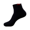 thumbnail image 1 of Sonducket 1 par de calcetines de mujer, calcetines decorativos de algodón con lazo en los tobillos, calentador de pies informal de Color sólido, Medias Azul oscuro Sonducket AP013614-07, 1 of 6