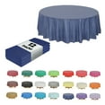thumbnail image 2 of QUTETN 12pack Heavy Duty Round Plastic Table Cover  Premium Plastic Tablecloth  Disposable Table Covers Plastic Tablecloth, 2 of 6