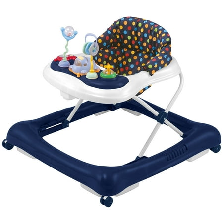 Big Oshi 2 in 1 Baby Musical Walker & Activity Center on Wheels- Dark Blue