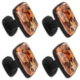 thumbnail image 2 of 4 Pcs Square Cabinet Handle Drawer Pulls Maple Leaf Knobs with Screws Furniture Office Cabinet Knob Decoration, 2 of 7