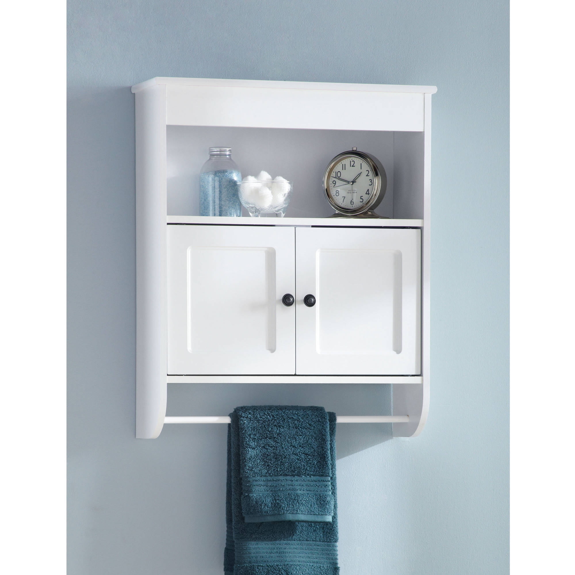 Hawthorne Place Wood Wall Cabinet White Walmart Com Walmart Com