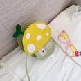 thumbnail image 3 of EeaseMX bolso para niños con forma de hongo, monedero de dibujos animados, moderno monedero de hombro para niños (amarillo), 3 of 7