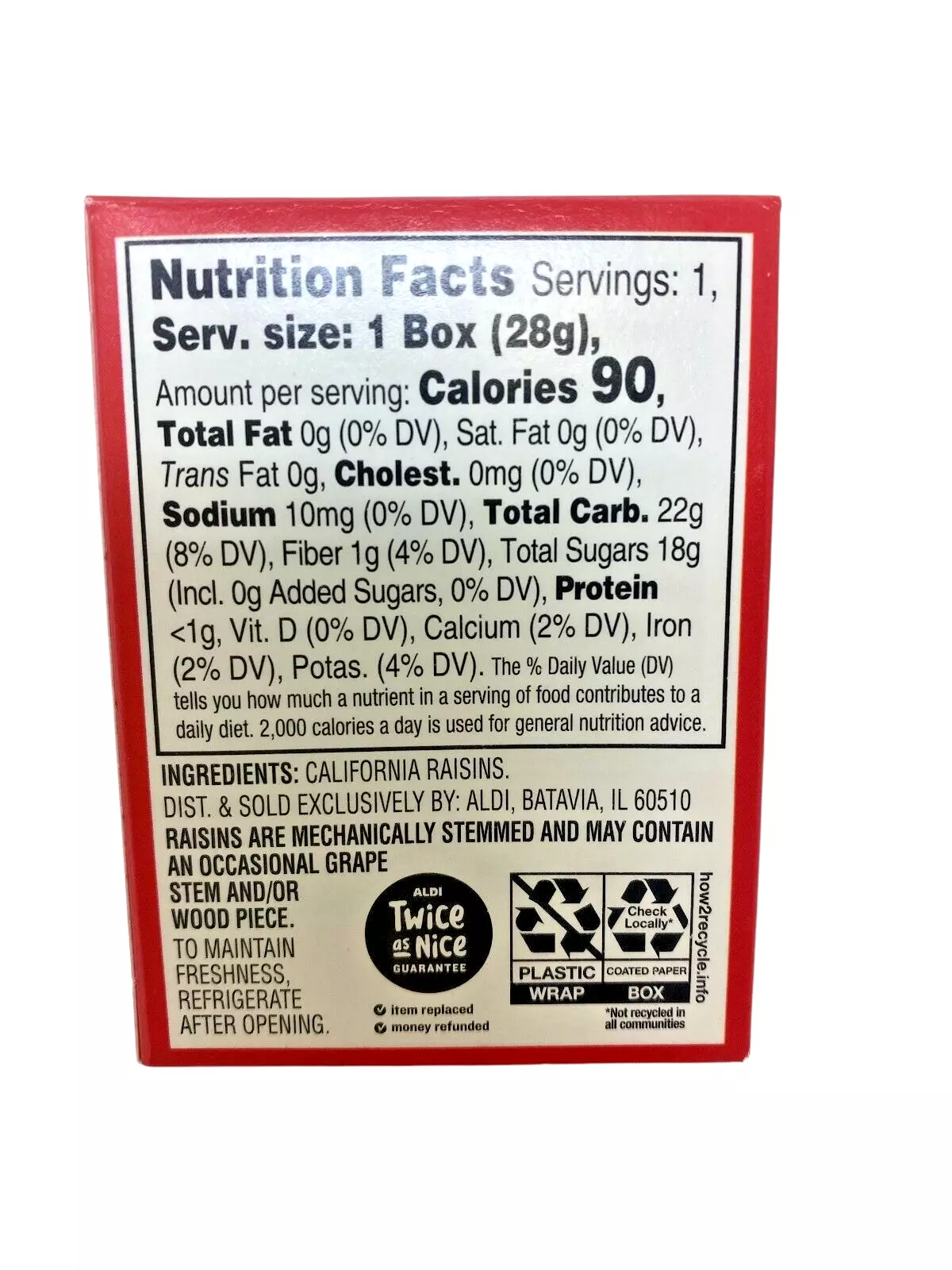 Southern Grove California Raisins Pack of 24, 1 oz Boxes, Healthy Non-GMO Snack