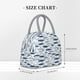 thumbnail image 2 of Fotbe Blue Fish Bolsa de Almuerzo con Estampado, Lonchera Aislada, Contenedor de Comida Reutilizable Tipo Cooler a Prueba de Fugas, 2 of 6