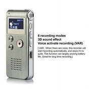 RIWPKFH 8GB Standard Voice Recorders USB Charging Cable
