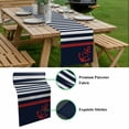 thumbnail image 5 of Anchor Navy Blue Table Runner - 72 Inch Long, Kitchen Dining Table Runner Dresser Scarves, Red Nautical White Geometric Stripes Farmhouse Decor for Coffee Tables Wedding Party Banquet, 5 of 8