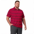 thumbnail image 6 of Trgacdwlo XL-8XL Striped Mens Polo Shirt Big and Tall Short Sleeve Mens Athletic Shirts Sun Protection Men's Golf Shirts, 6 of 7