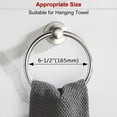 thumbnail image 2 of Brushed Nickel Towel Ring Brushed Nickel Hand Towel Holder Stainless Steel Towel Ring for Bathroom 2 Pack, 2 of 7