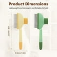 thumbnail image 7 of Pet Hair Comb, 2025 New Wider Cat Flea Comb with Release Button, 360 Degree Rotating Pet Grooming Brush for Cats Dogs (Green), 7 of 7