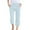 Light Blue Pants, variant on Women's Casual Solid Color Plain Weave Breathable Ankle Length Pants Soft Female Summer Trousers