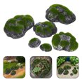 thumbnail image 3 of 1 conjunto de piedras artificiales decoración de musgo decoración verde para terrarios jardines de hadas manejo y proyectos de bricolaje jardín doméstico, 3 of 7