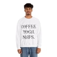 thumbnail image 5 of Coffee yoga naps sweatshirt, Unisex Heavy Blend™ Crewneck Sweatshirt, 5 of 7