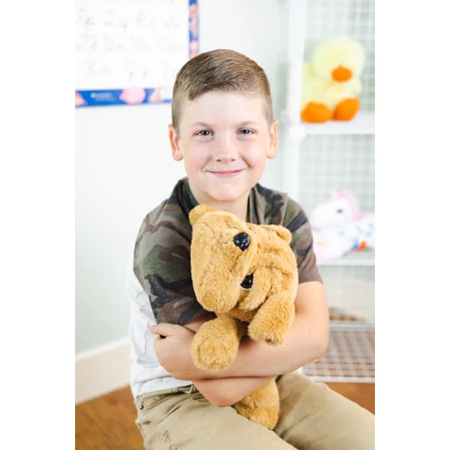 Bouncyband Happy Hugs Sensory Weighted Plush Bulldog