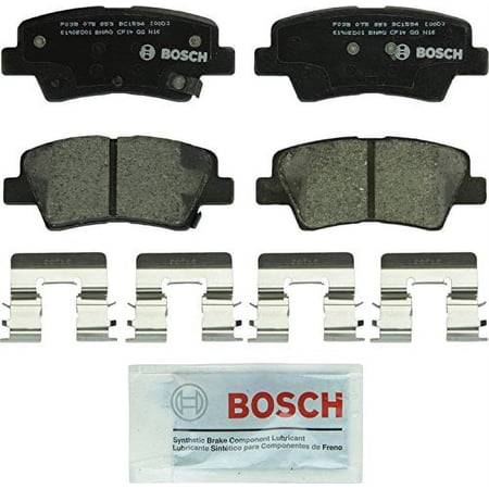 Bosch BC1594 QuietCast Premium Ceramic Disc Brake Pad Set For Select Hyundai Elantra GT, Sonata, Veloster; Kia Cadenza, Forte, Forte Koup, Forte5, Soul, Soul EV; Rear