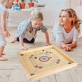 thumbnail image 1 of Juego de carrom de madera de lujo TBKOMH tamaño completo incluye palos de taco y monedas, 1 of 7