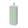 thumbnail image 2 of Soft Silicone Quilted Grids Zipper Pencil Case, Durable and Flexible Storage Pouch for Pens and Stationery, Lightweight and Easy to Clean for Office, Travel, and Daily Organization, 2 of 5