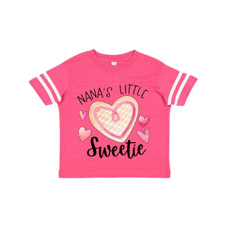 

Inktastic Nana s Little Sweetie with Pink Heart Cookie Gift Toddler Boy or Toddler Girl T-Shirt