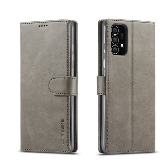 Galaxy A53 5G Wallet Case for Samsung Galaxy A53 5G Premium Luxury PU Leather Wallet Flip Magnetic Clasp Cover Retro A53 5G Case Credit Card Holder Kickstand Shockproof Case,
Gray
