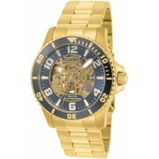 Invicta Men's 22604 Objet D Art Grey and Gold Skeleton Dial Yellow Gold Steel Automatic Watch