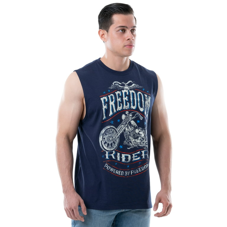 Way To Celebrate Men's Americana Graphic Muscle Tank Top, Sizes S-3XL 