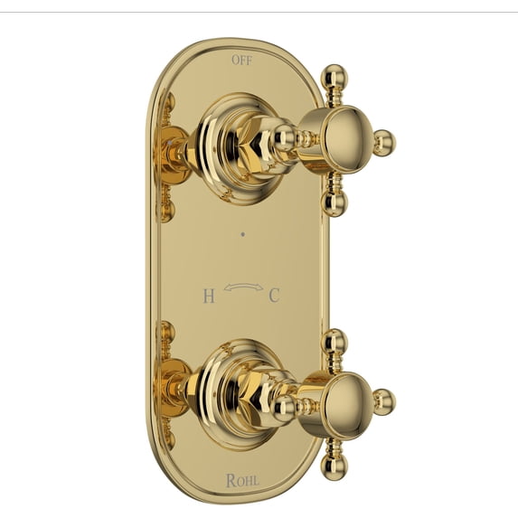 Rohl A4964xm Country Bath 5 Function Thermostatic Valve Trim Only - Brass