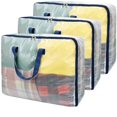 thumbnail image 1 of Ineetatu Bolsas de almacenamiento transparentes con cremallera, capacidad extra grande de 75 L, armario, organizador de almacenamiento debajo de la cama para ropa, ropa de cama, edredón, juguetes, alm, 1 of 5