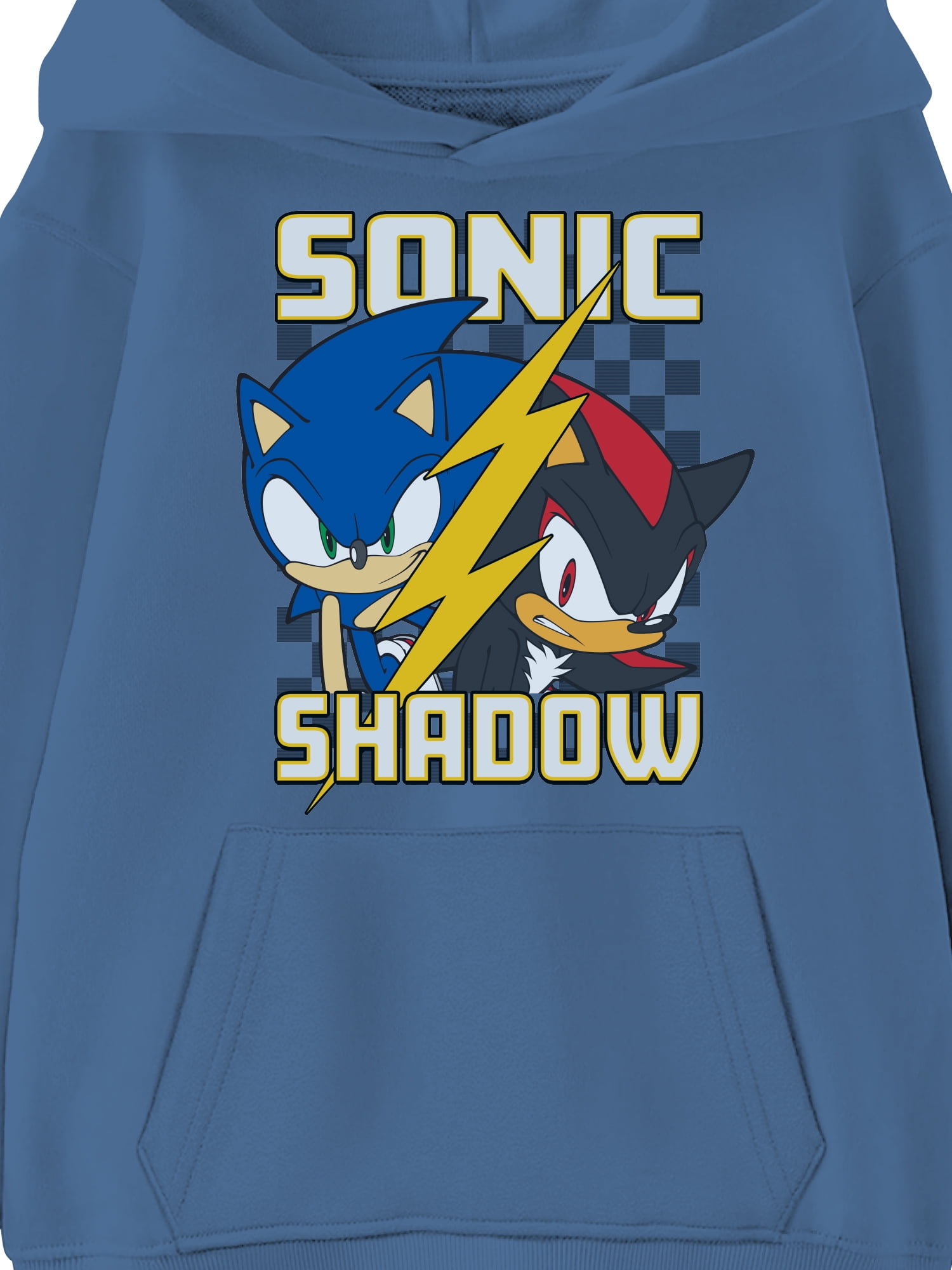 Sonic the Hedgehog Kids Graphic Fleece Hoodie, Shadow Over Sonic, Sizes 4-18