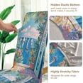 thumbnail image 5 of Yayeee 4 Pack Dining Chair Covers Stretch Parson Chairs Slipcovers Seat Protector, Blue Sea, 5 of 6