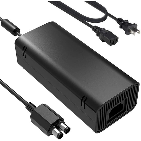 Xbox 360 Slim Power Supply, uowlbear Replacement AC Adapter Brick with Power Cord for Xbox 360 Slim -Built in Silent