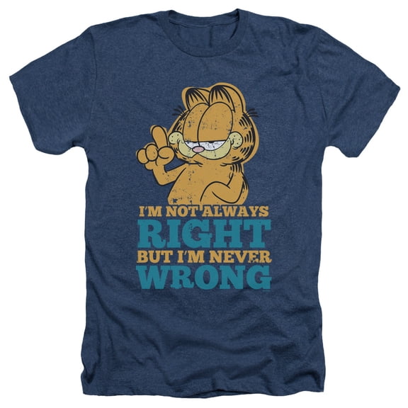 Garfield - Never Wrong - Heather Short Sleeve Shirt - XXX-Large
