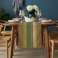 thumbnail image 2 of Sage Green Brown Table Runner - 90 Inch Long, Kitchen Dining Table Runner Dresser Scarves, Country Vintage Ombre Wooden Grain Farmhouse Decor for Coffee Tables Wedding Party Banquet, 2 of 8