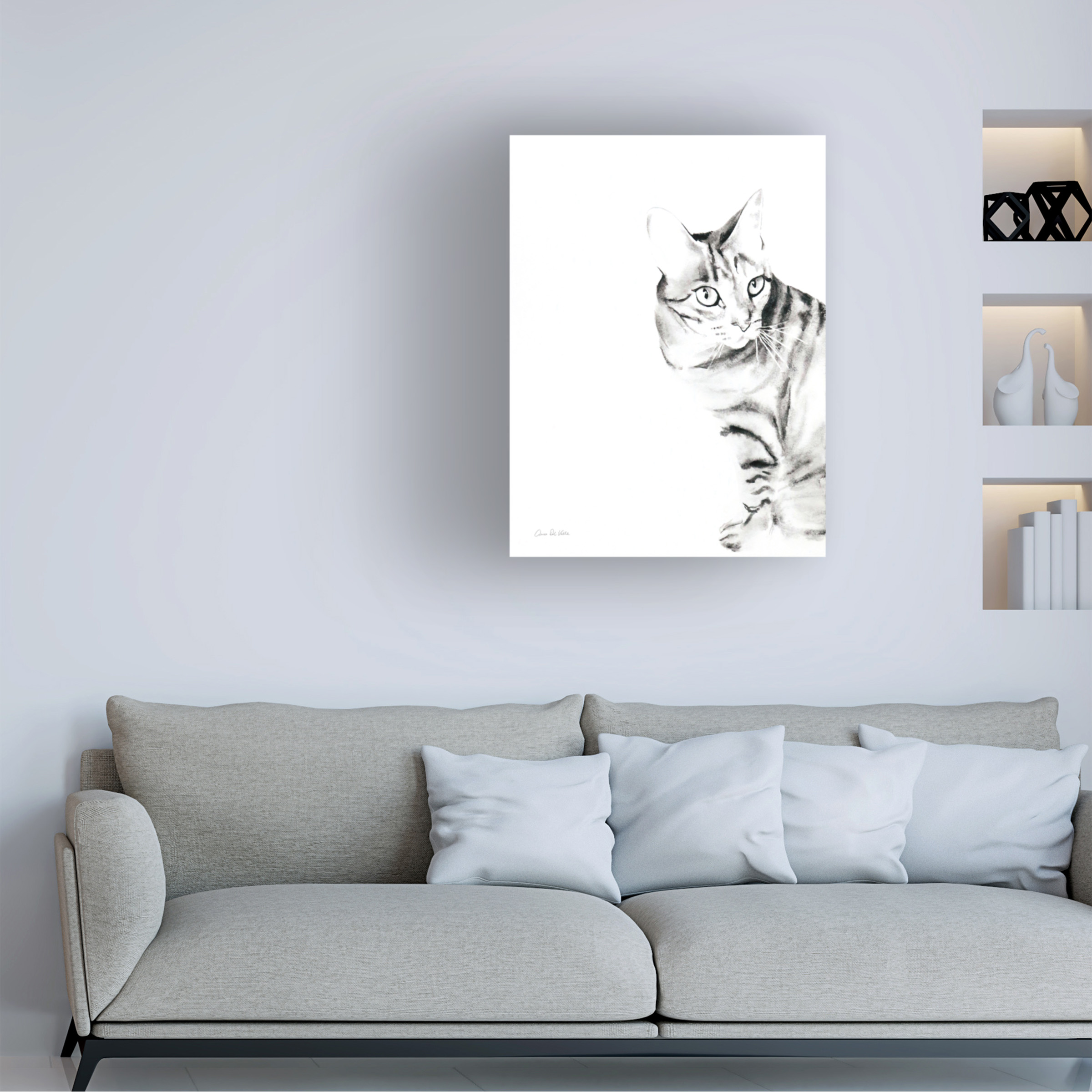 Trademark Fine Art 'Sadie the Cat' Canvas Art by Aimee Del Valle