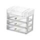 thumbnail image 4 of Caja de cosméticos de gran capacidad, vitrina para cosméticos, contenedor para joyas, baño transparente de 4 niveles, 4 of 9