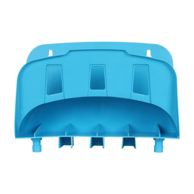 DYNWAVECA Rangement de Garage Support de Boyau de Jardin Support de Boyau Robuste Enrouleur Support de Boyau de Jardin pour Vélos de Cour Rallonges Extérieures Patio Bleu