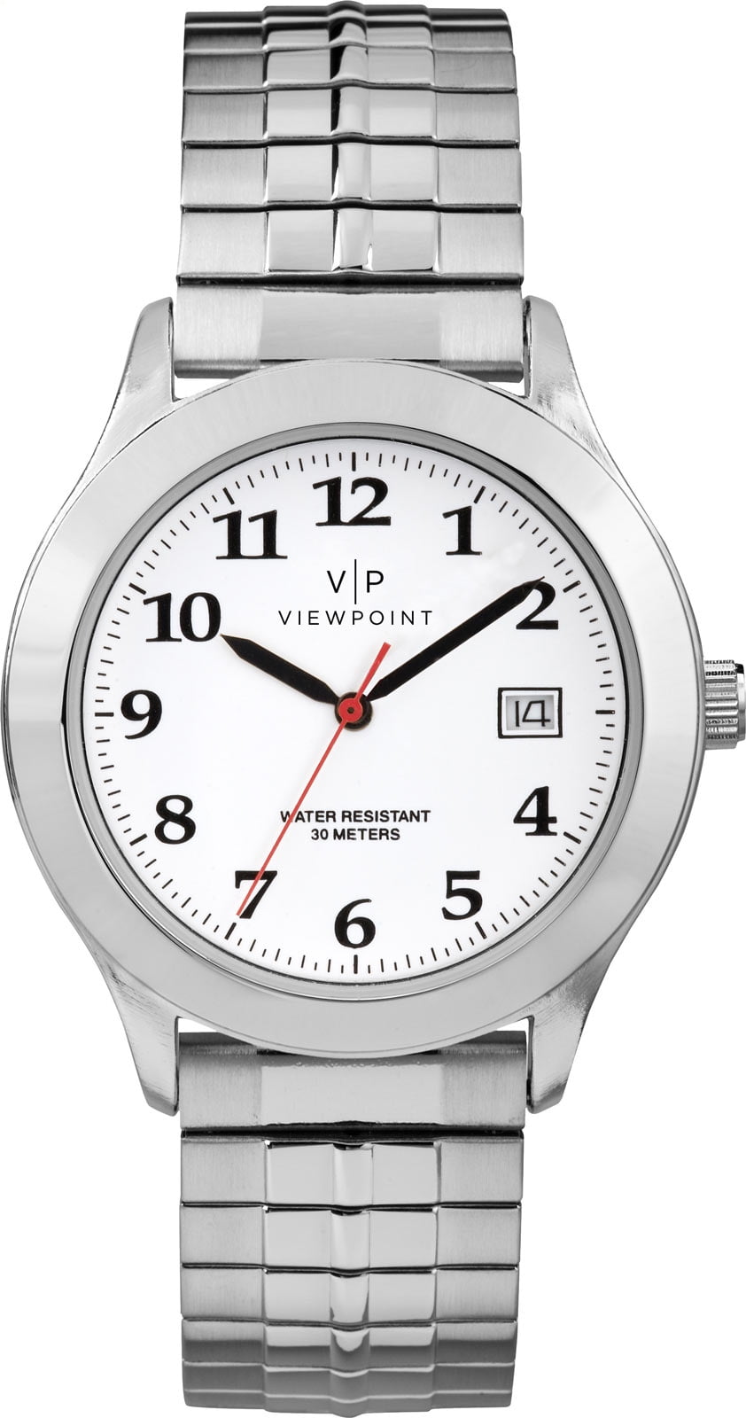 Timex Viewpoint by Timex AA3D84100 Men's SilverTone Stainless Steel