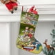 thumbnail image 2 of Digital Monster Tema: Calcetines de Navidad, fino lino blanco para colgar en escaleras y chimenea, decoración navideña para el hogar, regalo de Navidad. 45cm × 32cm, 2 of 5