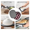 thumbnail image 6 of Multi-Functional Oven Silicone Pot Pad 7.5×9.4in Anti-Slip Heat-Insulating Pad Baking Gloves Heat-Resistant Cotton Layer 2pcs Hotpink Buffalo Plaid Check Tartan Scotland_4, 6 of 7
