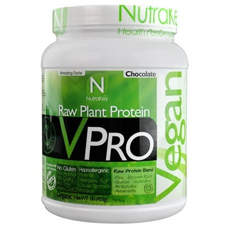 NutraKey VPRO Raw Plant Protein Chocolate -- 1 lb