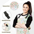 thumbnail image 2 of Dreamtimes Fashionable Flowers Mothers day Kitchen Apron,Oven Mitt,Pot Holder,Towel,Birthday Gifts Set for Mom Wife Grandma, 2 of 6