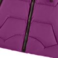 thumbnail image 5 of Shadoumai Teens Girls Insulated Parka Hooded Kids Winter Coat Printing Heavyweight Woolen Coat Faux Collar Waisted Jacket Girls Back To School Outfit, 5 of 5