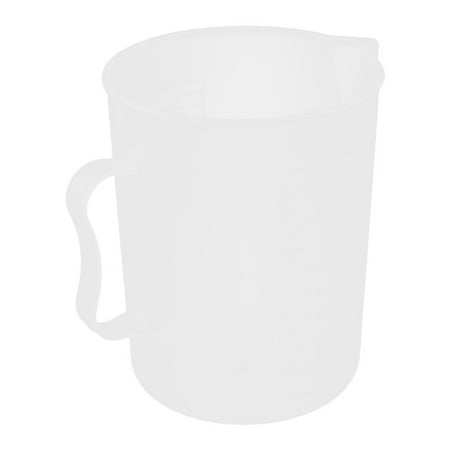 - Plastic Water Wine Liquid Measuring Cup Container Holder Clear White 1000ml