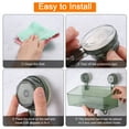 thumbnail image 5 of Uxcell 1Pcs Suction Cup Shower Caddy with Hooks, 3.7 Inch Suction Cup Shower Organizer Shelf Wall Mount Dispenser Rack Storage Shelf for Bathroom Kitchen, Grey, 5 of 7