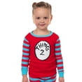 thumbnail image 3 of Dr. Seuss Thing 1 and Thing 2 Character Emblem Matching Family 2-Piece Tight Fit Pajama Set, 3 of 5