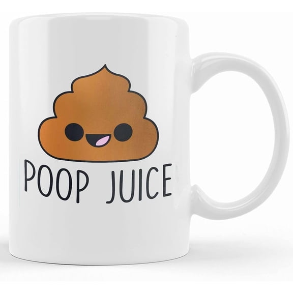 Funny Mug, Poop Gift, Gift For Boyfriend, Poop Juice, Ceramic Novelty Coffee Mug, Tea Cup, Gift Present For Birthday, Christmas Thanksgiving Festival, 11oz Or 15oz, Sarcasm With Sayings