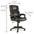 thumbnail image 6 of Alera Brosna Series Mid-Back Task Chair, Supports Up to 250 lb, 18.15" to 21.77 Seat Height, Black Seat/Back, Black Base, 6 of 7